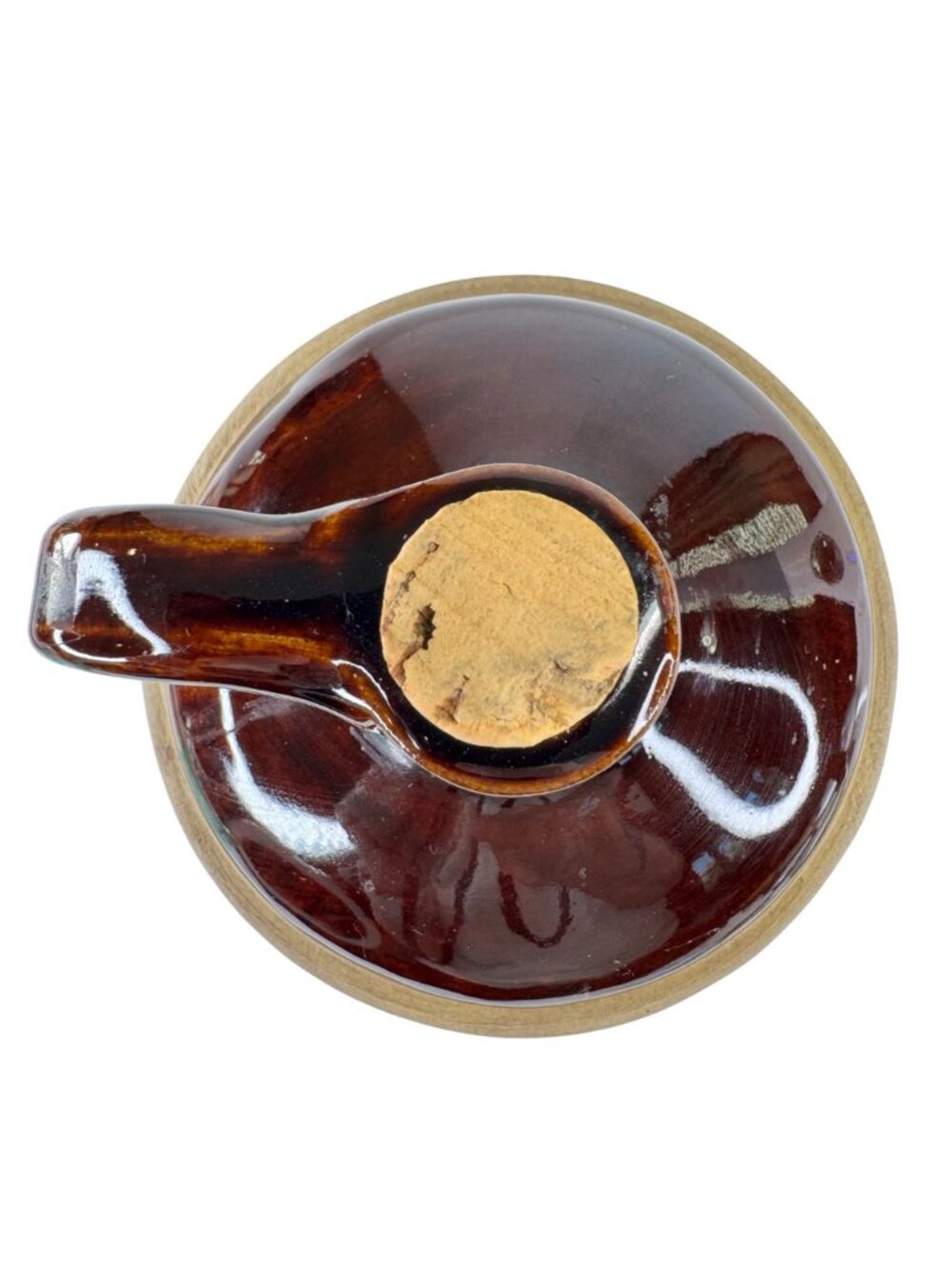 Ehrle Bros. Pottery Jug Handle & Cork 4/5 Qt 1973 Collectible Stoneware USA Vtg - Picture 3 of 13